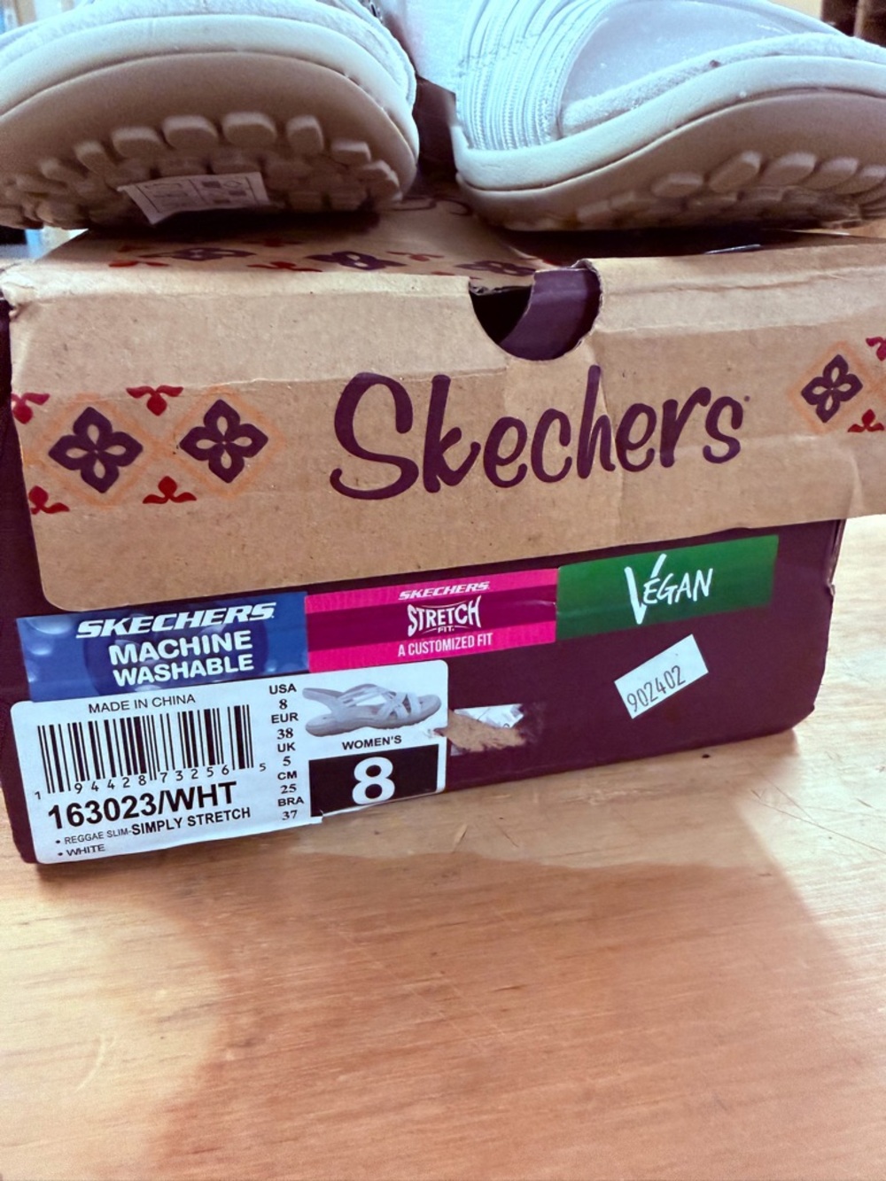 Skechers White Multi-Strap Slingback Sandals - Picture 4 of 5